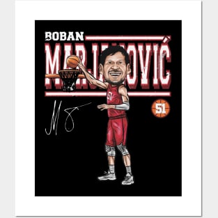 Boban Marjanovic Houston Cartoon Posters and Art